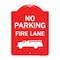 Signmission No Parking Fire Lane Heavy-Gauge Aluminum Architectural Sign, 24" x 18", RW-1824-9824 A-DES-RW-1824-9824 - alternate 1